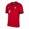 Maillot de Supporter Portugal Bruno Fernandes 8 Domicile Euro 2024 Pour Homme